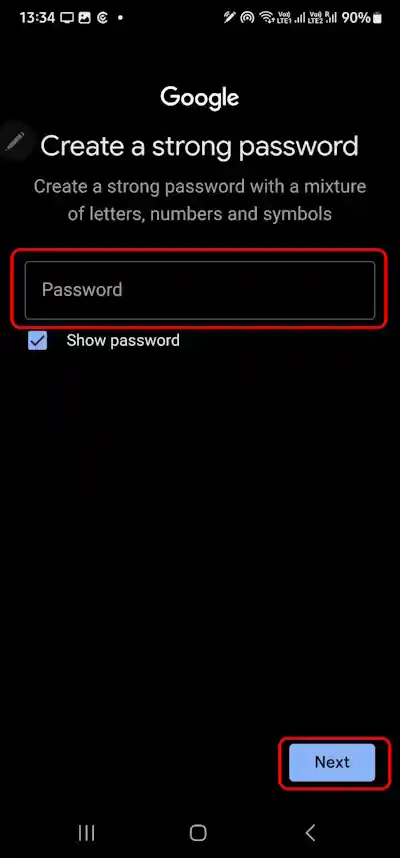 Gmail ID password fill
