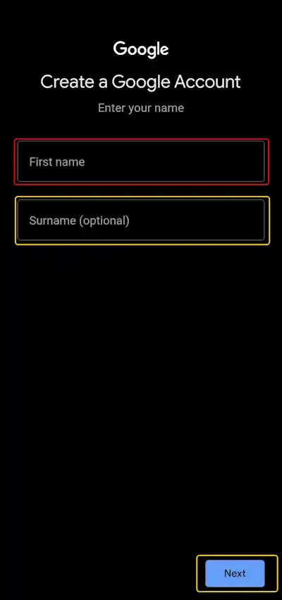 Personal details fill 